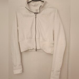FP Movement by Free People White Zip-Up Top Hoodie